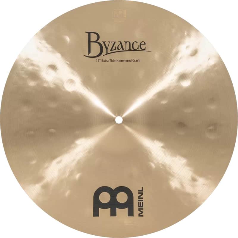 Meinl Byzance Traditional Extra Thin Hammered Crash Cymbal 16" image 1