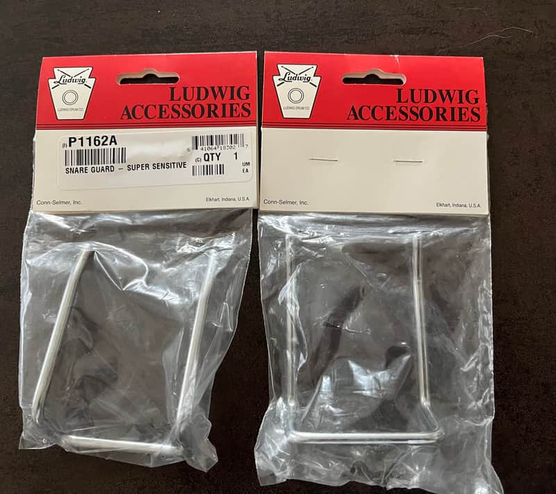 2x Ludwig P1162A Super-Sensitive Snare Guard Chrome image 1