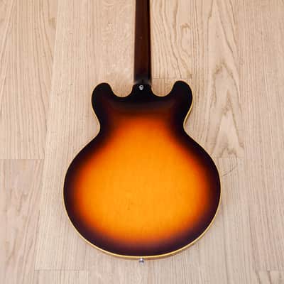 1981 Greco Super Real SA1200 Vintage Long Guard Lacquer 335 w/ Dry Z PAFs & Case, Japan image 3