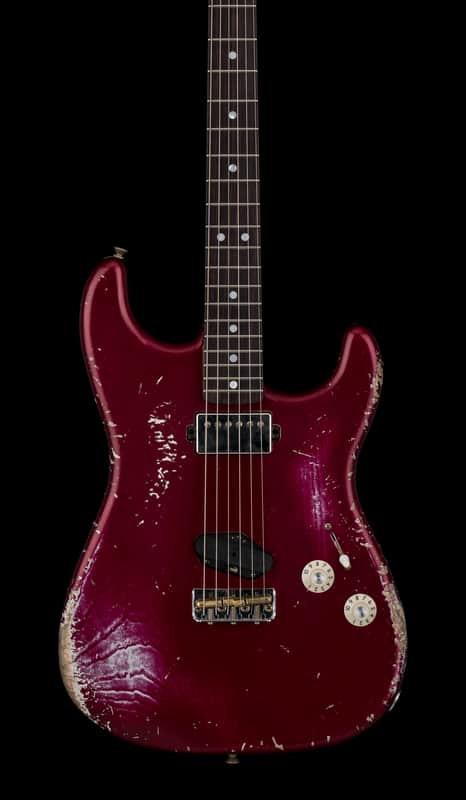 Fender Custom Shop 1966 Stratocaster SH Heavy Relic - Aged Midnight Wine #88062 image 1