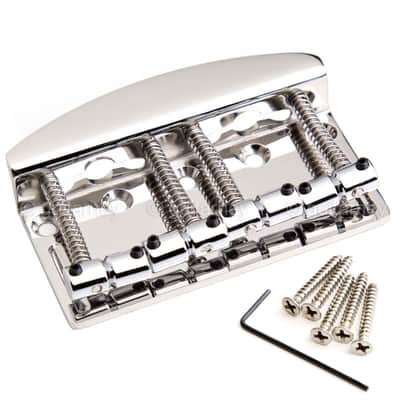 Hipshot 4-String Vintage Bass Bridge .750" String Spacing Quick Load - STAINLESS