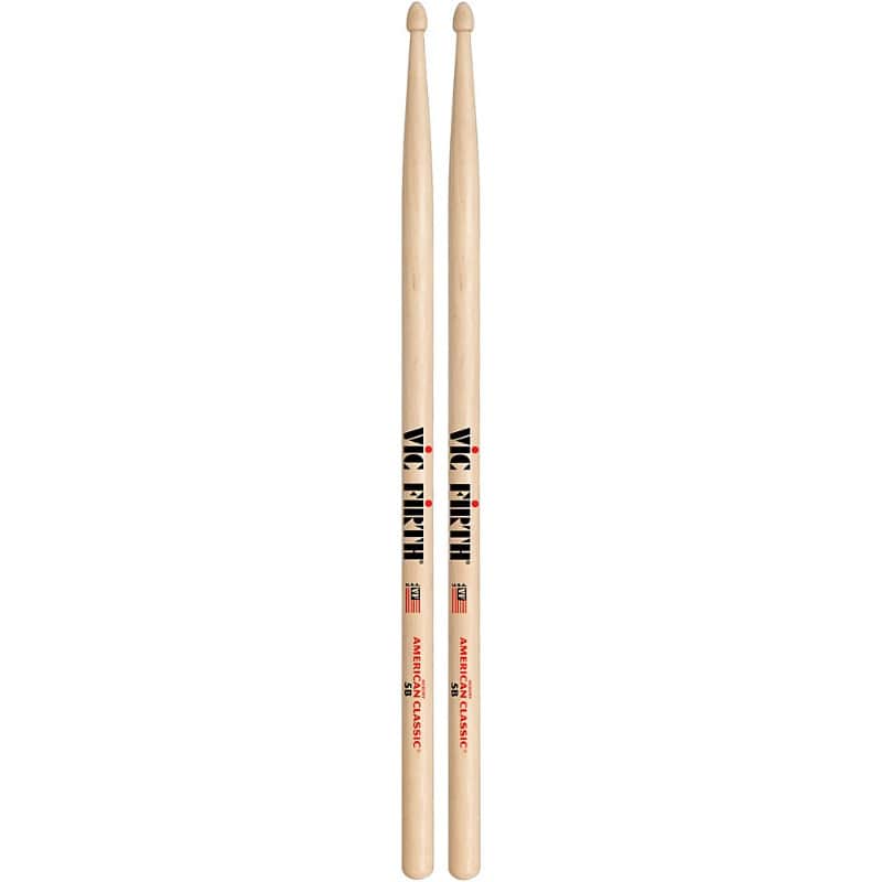 Vic Firth 5B Wood Tip Drum Stick Pair VF5B image 1