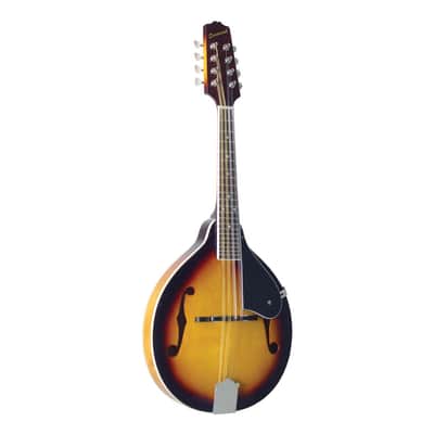 Savannah  SA-120 Flamed A-Model Mandolin Sunburst + 12 picks + LM leather strap image 2