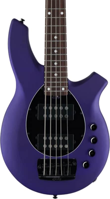 Sterling Bongo5 5-String Bass Guitar, Rosewood Fingerboard, Firemist Purple Stain image 1