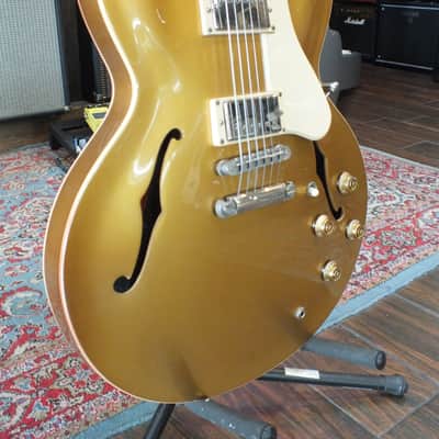 2013 Gibson ES-335 Memphis Gold Top w Dot Inlays image 4