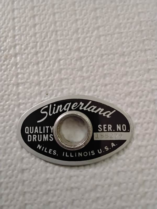 Slingerland  Black/Silver Badge 1970’s WORLDWIDE SHIPPING image 1