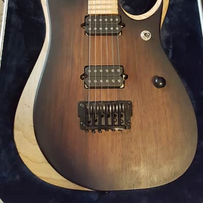 Ibanez RGDIX6MRW Iron Label, Sweetwater Exclusive 2016 Charcoal Brown Burst Flat image 2