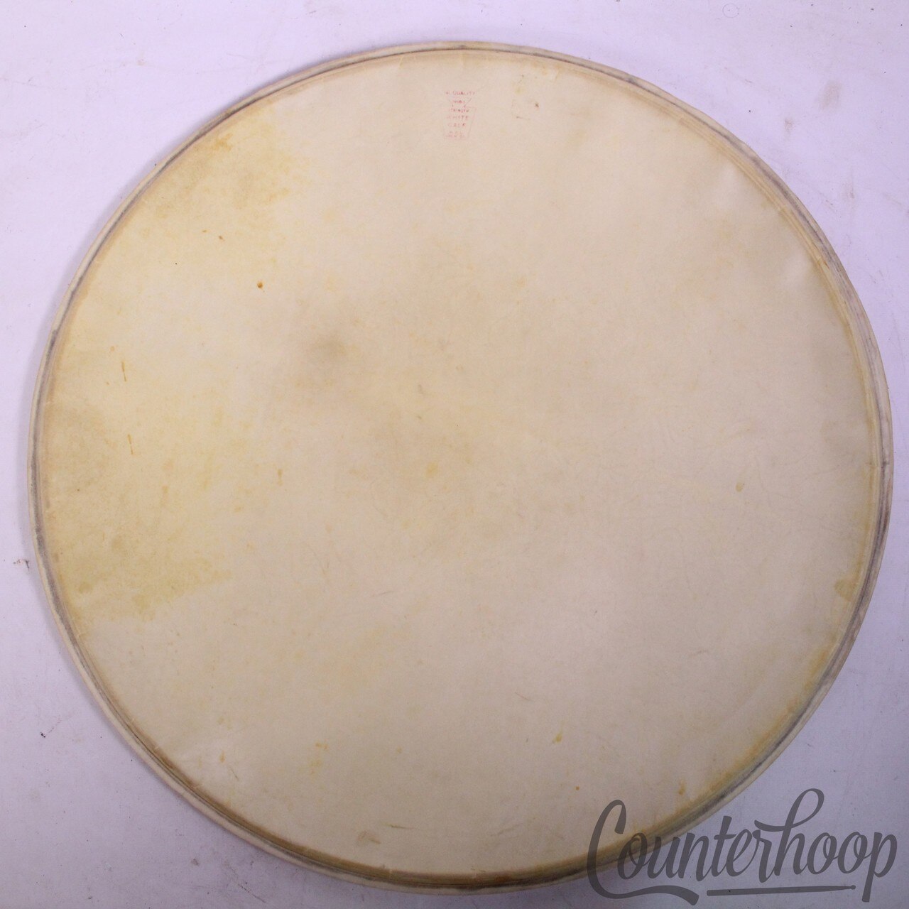Ludwig WFL 22" Calf Skin Bass Drum Head Double Strength White Calf Vintage 50s* — main photograph