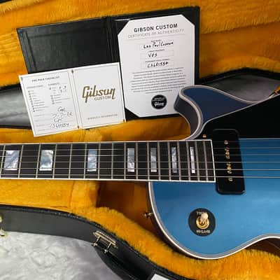 NEW! Gibson Les Paul Custom - Dealer Select - P90 Pick-Ups - Pelham Blue VOS - Custom Shop M2M - Authorized Dealer - 9.75lbs - G07680 image 12