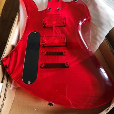 B.C. Rich Mockingbird acrylic lucite 2000s - red image 3
