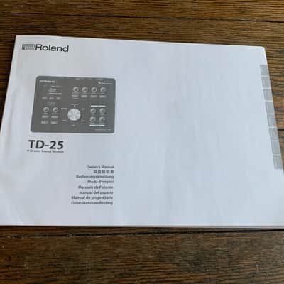 ROLAND TD- 25 V- DRUMS SOUND MODULE MANUAL/ TECHNICAL BOOKLET-  MAKE OFFER!