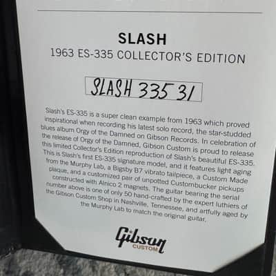 Gibson Slash '63 ES-335 Collector’s Edition 2024 - Vintage Sunburst image 2