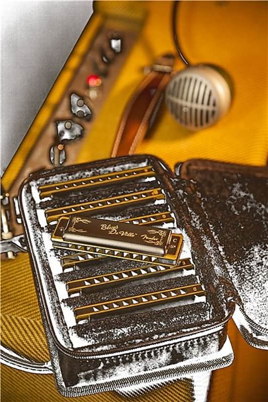 Fender Blues DeVille Harmonica, Pack of 7, with Case 2016 image 2