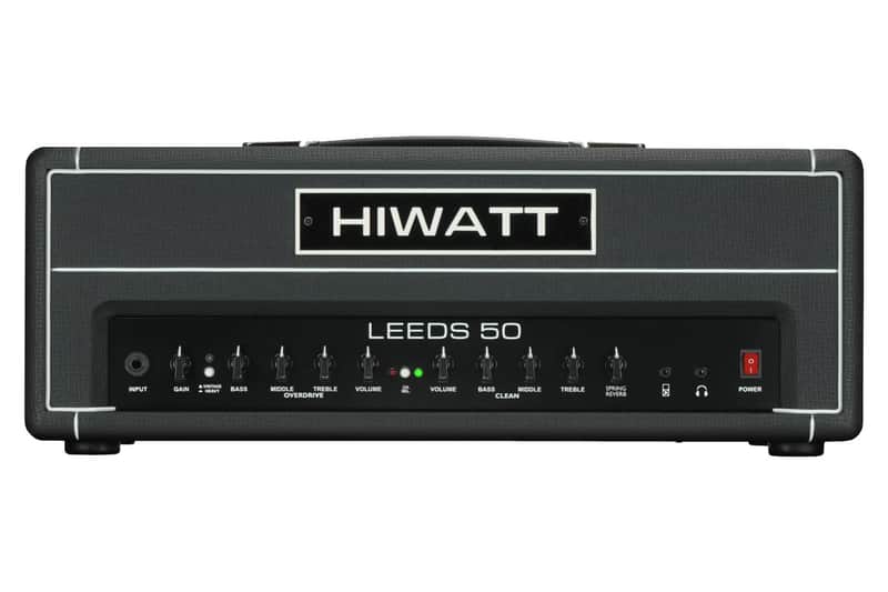 Hiwatt Leeds 50R Head, 50W 2-Channel Guitar Amplifier Head with Spring Reverb image 1