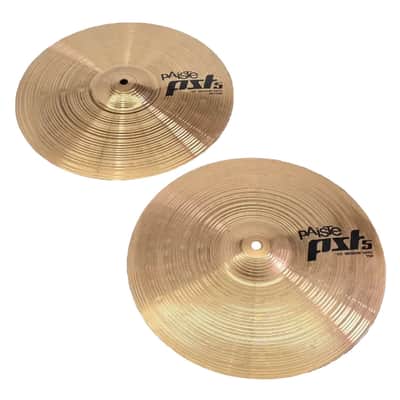 Used Paiste PST 5 Medium Hi Hat Cymbals 14" - Good