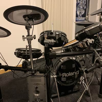 Roland TD-30KV V-Drum Kit with Mesh Pads 2010s - Black image 5