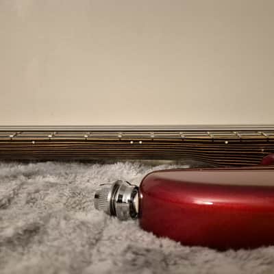 Fender Precision V Parts Bass - 5-String - Zebrawood Neck - 2000s - Candy Apple Red image 15