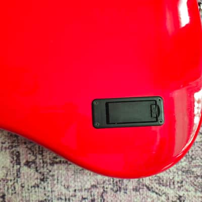 Fender Jaguar Bass Guitar. Crafted In Japan 2006 Red image 8