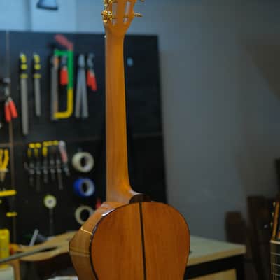 Batiksoul Guitars No.#126 - Parlour Crescentia Moon Flamed Mango ( Hybrid Bracing ) image 10