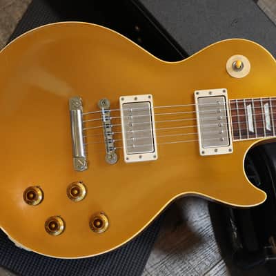 2000 Gibson Custom Shop R7 Les Paul Standard Tom Murphy Aged Electric Guitar Antique Gold + OHSC image 2