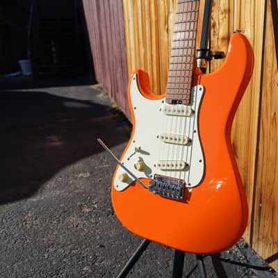 Schecter DIAMOND SERIES Nick Johnston Traditional - Atomic Orange Left Handed 6-String Electric Guitar (2023) image 5