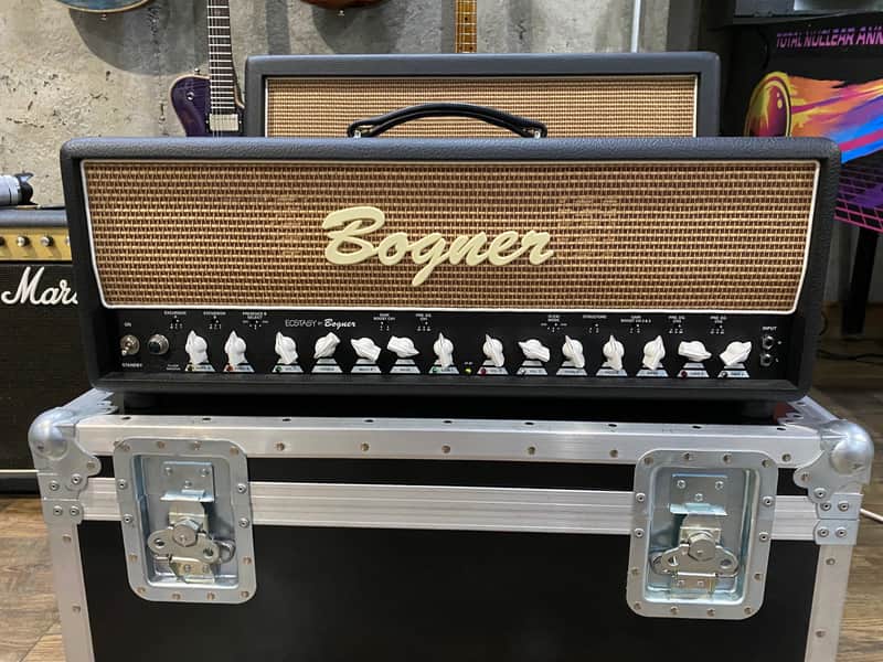 2005 Bogner Ecstasy 101B Tube Amp Head w/ Footswitch & Road Case image 1