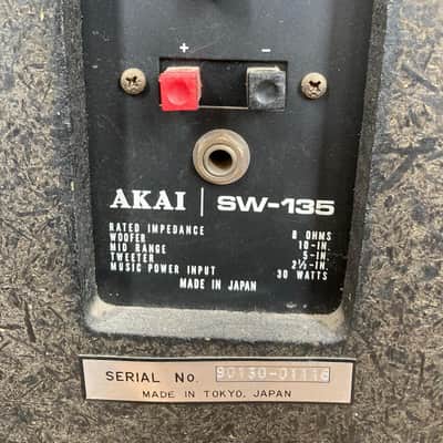 Rare Akai SW-135 Vintage Speakers (Made in Japan) 1970's image 6