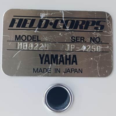 Yamaha 14x22"MB822U JP-x Field Corps Bass Drum 12Lug White Wrap Japan Vintage80s image 2