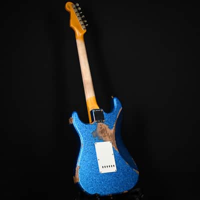 Fender Custom Shop '62 Stratocaster HSS Heavy Relic- Blue Sparkle 2026 (R146850) image 16