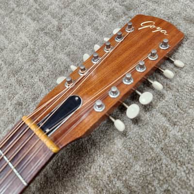 Vintage 1960s Goya TS-4 12-String Dreadnought - Recent Neck Reset w/ Original Hard Shell Case image 9