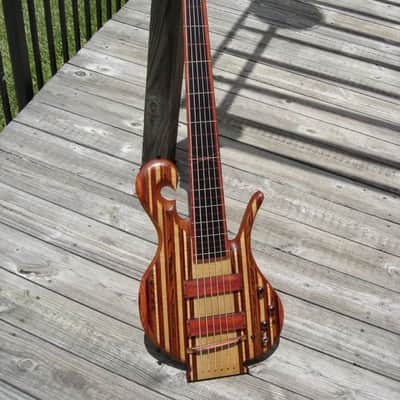 2006 Carl Thompson Rainbow 6-string Fretless Bass image 2