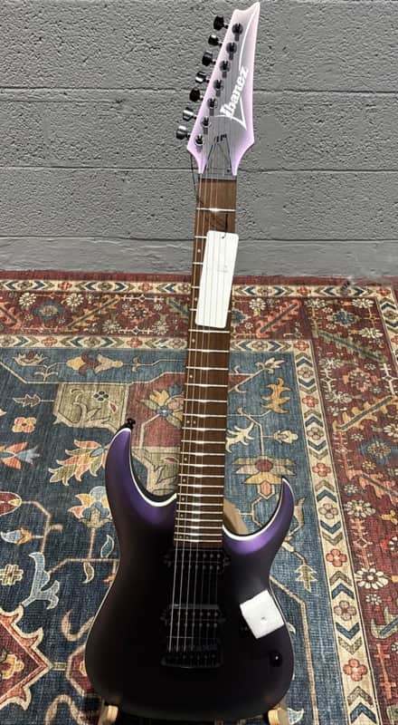Ibanez RGA742EX RGA Standard 7-String Electric Guitar - Black Aurora Burst Matte image 1
