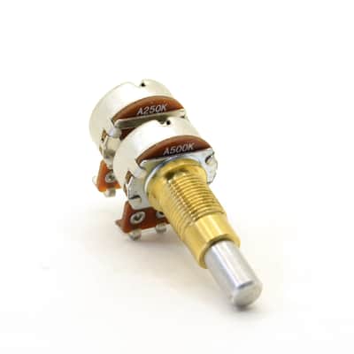 Alpha Potentiometer A500K/A250K Concentric Stacked Dime Size Pot - Single image 2