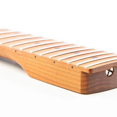 Allparts Select Tribute Series "1984" Replacement Strat Neck AAA+ Roasted Flame Maple - Licensed by Fender image 5