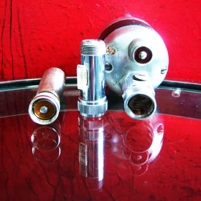 Vintage 1940's American D4T dynamic microphone harp mic Hi Z w Amphenol & Switchcraft adapters Altec Shure # 7 image 16