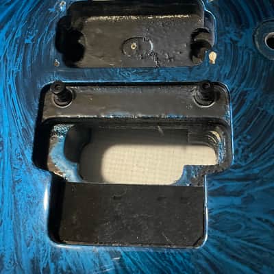 2000's Japan Jackson DKMG Dinky Cobalt Blue Swirl Guitar Body Floyd Ready image 4