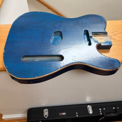 MJT Telecaster Body Relic Nitro Ash Bound Light mjt5519 image 12