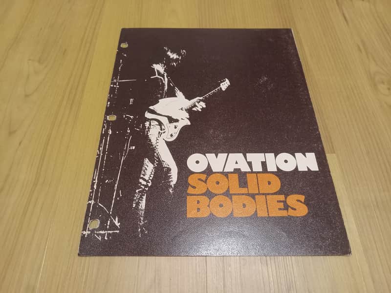 Vintage Circa 1974 Ovation Solid Bodies Catalog! Breadwinner, Deacon! Rare, Original Case Candy! image 1
