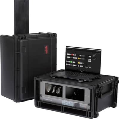 SKB 1SKB-ISF42U iSeries 42U 16.75" Deep Studio Flyer TSA Molded Rolling Audio Rack Case image 1