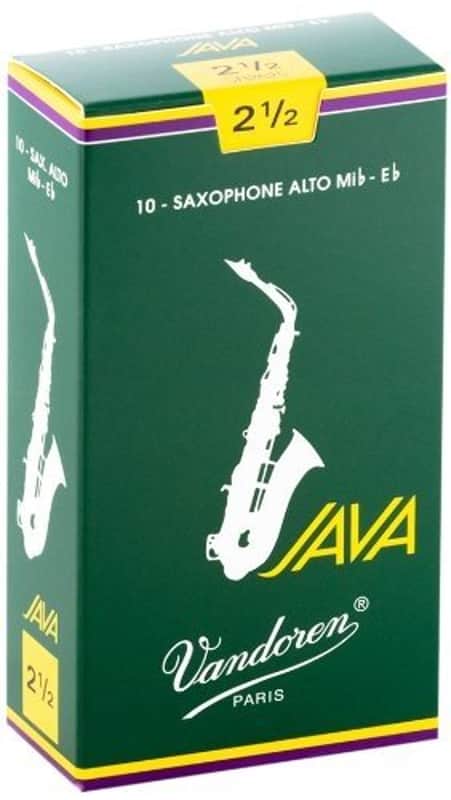 Vandoren SR2635 Alto Sax JAVA Reeds Strength 3.5; Box of 10 image 1