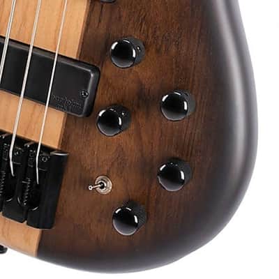 Cort C4PLUSOVMHABB Artisan Series Mahogany-Maple Body Hard Maple Neck 4-String Bass Guitar image 4