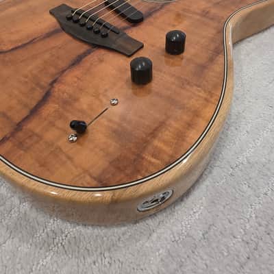 Fender American Acoustasonic Telecaster Exotic Koa 11/2019 - Natural image 4