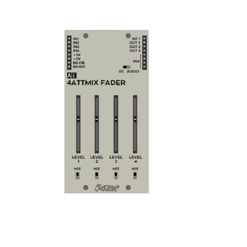 AE Modular 4ATTMIX FADER Attenuator & Mixer Module image 1
