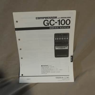 Yamaha GC-100 Compressor with Equalizer Service Manual [Three Wave