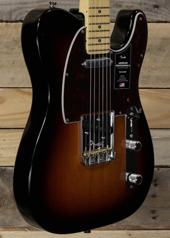 Fender American  Professional II Telecaster Electric Guitar 3-Color Sunburst w/ Case image 1