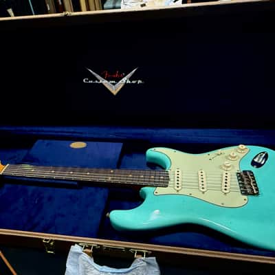 Fender Limited Edition 59 Strat Journeyman Relic 2022 - Faded Aged Sea Foam Green image 13