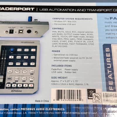 PreSonus Faderport USB DAW Transport Controller with Motorized Fader 2010s - Silver image 11