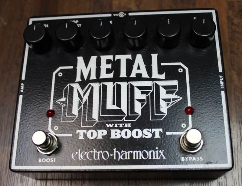 Electro-Harmonix Metal Muff with Top Boost Fuzz Electric Guitar Pedal image 1