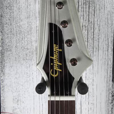 Epiphone 1963 Firebird Electric Guitar Silver Mist with Hardshell Case image 11