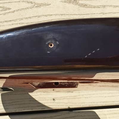 1996 American Standard / Strat Plus Stratocaster Body. Classic black finish, 1990s USA part image 8